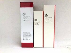 送料無料 1円～ 新品未開封 リアラスター LIALUSTER 3点セット クレンジング 110g クリーム 40g 化粧水 120ml レチノール ローション