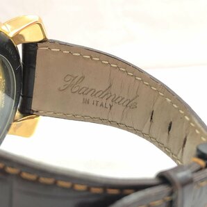送料無料 GaGaMILANO ガガミラノ マヌアーレ 48ｍｍ 手巻き ゴールドプレート カーボンダイアル メンズ 腕時計 正規品の画像8