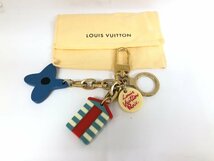 送料無料 LOUIS VUITTON ルイヴィトン M66265 アイオール ポルト クレ アイオール ビーチ チャーム キーホルダー ゴールド_画像1