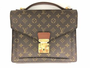 送料無料 1円～ ジャンク LOUIS VUITTON ルイヴィトン M51187 ビジネスバッグ モノグラム モンソー26 ハンドバッグ メンズ