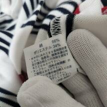 日本製 マンシングウェア グランドスラム ポロシャツ ストライプ ロゴ刺繍 MAサイズ 大きめ ゴルフウェア 紳士 おしゃれ_画像10