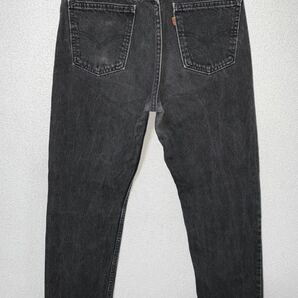 超希少 先染め 黒 90's Levi's 505 ブラック USA製 W31 L30 リーバイス ビンテージ 80's 70's 60's 50's 501 XX BIGE 66前期 506 507 606の画像3