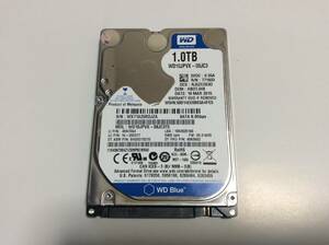 【正常判定】1TB HDD　WDC WD10JPVX-08JC3T5 5400rpm 9.5mm 2.5インチ ハードディスク 使用時間5122時間