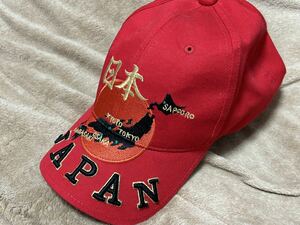 JAPAN ジャパン　帽子　キャップ　刺繍