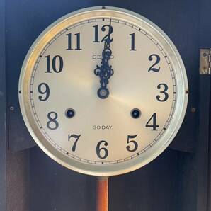 動作確認済 SEIKO 柱時計 PA 606 振り子時計 昭和レトロ アンティーク 古時計 掛け時計 掛時計 ボンボン時計 AICHI セイコー ビンテージの画像5