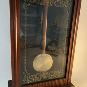 動作確認済 SEIKO 柱時計 PA 606 振り子時計 昭和レトロ アンティーク 古時計 掛け時計 掛時計 ボンボン時計 AICHI セイコー ビンテージの画像3
