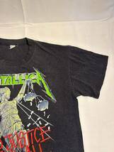 メタリカ Tシャツ L ビンテージ METALLICA 88〜’89ジャスティスツアー スラッシュメタル tour コレクション バンド T USA_画像3