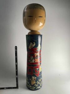 こけし 【 倉澤敏恵 作 】 創作こけし 特大 高さ約60cm 描彩 伝統工芸 置物 床置 日本人形 郷土玩具 寿 