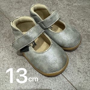 ZOOM peep 13cm シルバー ストラップシューズ