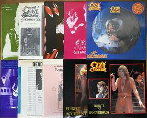 OZZY OSBOURNE、 RANDY RHOADS、QUIET RIOT ブートレグ、コレクターズ、オーディエンス　LPレコード10枚組