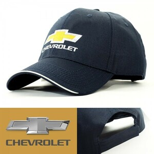 ローキャップ 帽子 メンズ Chevrolet シボレー Navy Cotton Hat ネイビー AH824 ゼネラルモーターズ GM 公式 USA