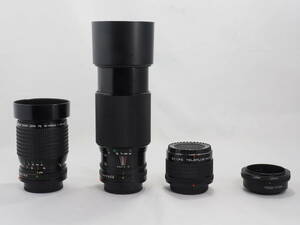 キヤノン　CANON　 NewFD 35-105mmF3.5-4.5レンズ＋ NewFD　70-210ｍｍF4.0レンズ＋ 2x　TELEPLUS　MC7＋　FD-EOSMアダプター