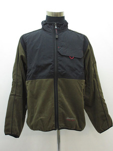 ★sz1589　タグ付き未使用品　エディバウアー　EBTEK　ウインドブロックジャケット　ブラック&カーキ系　M　Eddie Bauer　アウター★