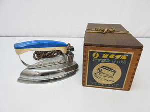 *sm0878 Showa Retro zenelaru iron EI-1100.. electro- machine electric iron antique that time thing objet d'art collection interior 