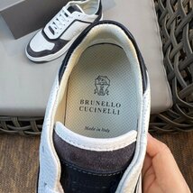 ブルネロクチネリ BRUNELLO CUCINELLI　イタリア スニーカー　 メンズ　シューズ　 カジュアル　size39-44 サイズ選択可能 ダークグレー_画像6