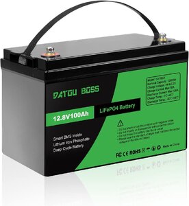 12V 100Ah LiFePO 4-wheel acid iron lithium ion battery built-in BMS 1280Wh 8000 cycle Lynn acid iron lithium ion rechargeable deep cycle ba