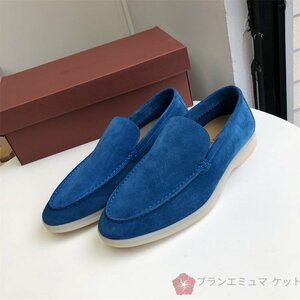 美品 イタリア　ロロピアーナ　 Loro Piana パンプス 　レザー　メンズ　シューズ　カジュアル　38～46　サイズ選択可能