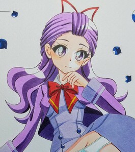 同人手描きイラスト【　Yes!プリキュア5GoGo!　プリキュア　美々野くるみ ミルキィローズ サンクルミエール学園　制服　】 ★B5紙 