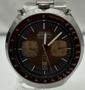 20240321【SEIKO 】セイコー 腕時計 スピードタイマー クロノグラフ 6138-0040 茶馬 Chronograph BULLHEAD 5sports