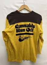 20240326【POWER WEAR】パワーウェア 長袖Tシャツ CANNABIS RUN OFF 7分丈_画像2