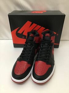 20240323【NIKE】ナイキ AIR JORDAN 1 RETRO HIGH OG Bred/Banned エアジョーダン 1 レトロ ハイカットスニーカー 27.5 555088-001