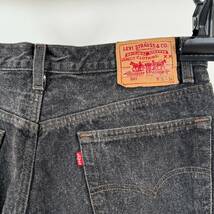 希少《 Good Condition / W36 》80s 美品【 Levi's 501-0658 先染め ブラック 黒 デニム ビンテージ アメリカ製 】_画像2