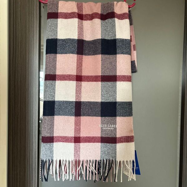 バーバリー 大判ストール マフラー チェック柄 ピンク系 BURBERRY ブルーレーベル クレストブリッジ 新品未使用品