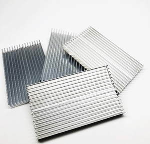 [ free shipping ] aluminium heat sink .. board 100×60×10mm 4 piece set cooling fins aluminium made 