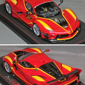 1/18 スケール フェラーリ FXX EVO [Car No.13]（Rosso Corsa/Giallo stripe） *品番BBR182265DIE  *06の画像2