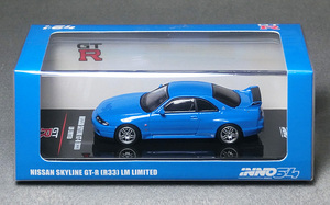 1/64スケール　日産スカイラインGT-R [R33] LM LIMITED（チャンピオンブルー）　*INNO models製　*品番IN64-R33-LMLTD　　*04