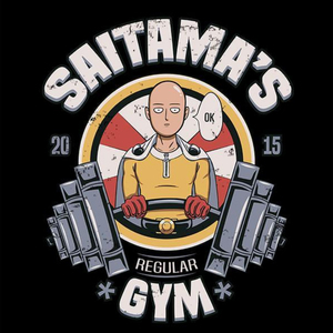 【Tシャツ】　『SAITAMA'S GYM』　サイタマ　ゴールドジム　トレーニング　ワンパンマン　S／M／L／XL