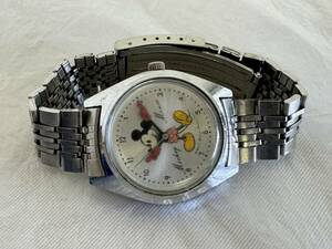 セイコー　SEIKO　ディズニータイム　5000-7000　ミッキーマウス　手巻き　腕時計　メンズ　1970年代　アンティーク