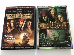 B25398　中古DVD(セル版）◆ パイレーツ・オブ・カリビアン 呪われた海賊たち+デッドマンズ・チェスト　2巻セット(2DVD×2)