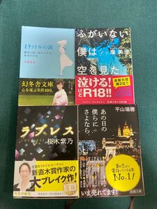 木藤亜也　平山瑞穂　桜木紫乃　窪美澄　文庫本4冊