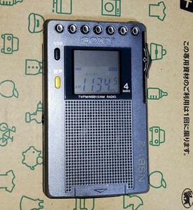 ICF-RN933 SONY ソニー 美品 受信確認済 AM FM ワイドFM ラジオNIKKEI ラジオたんぱ 通勤 競馬 ジョギング 防災 登山 名刺サイズ 1061515