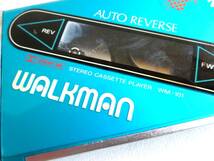 ●【ト足】SONY WALKMAN WM-101 ソニー ウオークマン ポータブルカセットプレイヤー ブルー CEZ01ZZG90_画像9