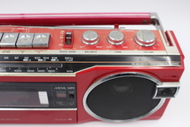 ☆【ト石】SANYO サンヨー ラジカセ MR-U4SF FM/AM ステレオカセットレコーダー 赤 ECZ01ZZH43_画像3