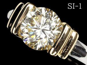 IVM10550SS【1円～】新品【RK宝石】《Diamond》SI-1 極上ダイヤモンド 特大1.154ct Pt900 K18 超高級 一粒ダイヤ リング ダイヤ