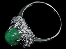 KU11025S【1円～】新品【RK宝石】≪Emerald≫ 濃厚カラー!! 天然エメラルド 大粒3.52ct!! 極上ダイヤモンド 0.5ct Pt900 高級リング ダイヤ_画像5