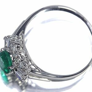 VZ11046S【1円～】新品仕上【RK宝石】≪Emerald≫ ジュエリーマキ 極上エメラルド 大粒0.92ct 極上ダイヤモンド Pt850 高級リング ダイヤの画像3