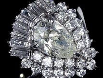 IIO11227SS【1円～】新品仕上【RK宝石】《Diamond》極上ダイヤモンド 特大1.008ct! 極上脇石ダイヤモンド 0.8ct Pt900 超高級リング ダイヤ_画像3