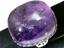 O11304S【1円～】新品仕上【RK宝石】≪Amethyst≫ 圧倒的存在感!! 天然アメジスト 超特大 約30.1ｍｍ×26.2ｍｍ 高級リング_画像1