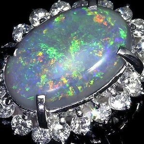 MV11244SS【1円～】新品仕上【RK宝石】≪opal≫ 神秘の宝石! 上質ブラックオパール 大粒2.35ct! 極上ダイヤモンド Pt900 高級リング ダイヤの画像3