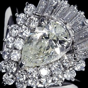 IIO11227SS【1円～】新品仕上【RK宝石】《Diamond》極上ダイヤモンド 特大1.008ct! 極上脇石ダイヤモンド 0.8ct Pt900 超高級リング ダイヤの画像1