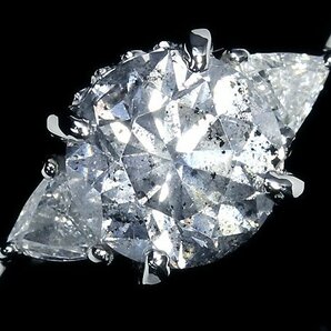 UM11173SS【1円～】新品【RK宝石】≪Diamond≫ 天然ダイヤモンド 特大1.43ct!! 極上脇石クリアダイヤ Pt900 超高級リング ダイヤの画像2