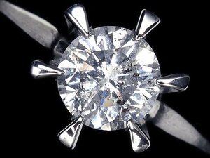 RG10316T【売り切り】新品仕上【RK宝石】《Diamond》ジュエリーマキ ダイヤモンド 特大1.06ct! Pt850 超高級 一粒ダイヤ ソリティア リング