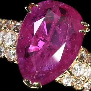 KW11058SS【1円～】新品【RK宝石】≪RUBY≫ 極上非加熱ルビー 超特大10.26ct!! 極上ダイヤモンド 総計0.87ct K18 超高級リング ダイヤ GIAの画像5