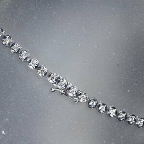 OZ11297S【1円～】新品仕上【RK宝石】≪DIAMOND≫ 極上ダイヤモンド 総計1.00ct!! Pt850 高級 テニス フルエタニティ ブレスレット ダイヤの画像2