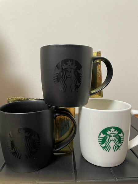 3個セット　スターバックス マグカップ STARBUCKS ロゴマグブラック コストコ スタバ マグ