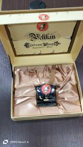  antique pelican ink ( almost full amount ) case box * fountain pen is is not 